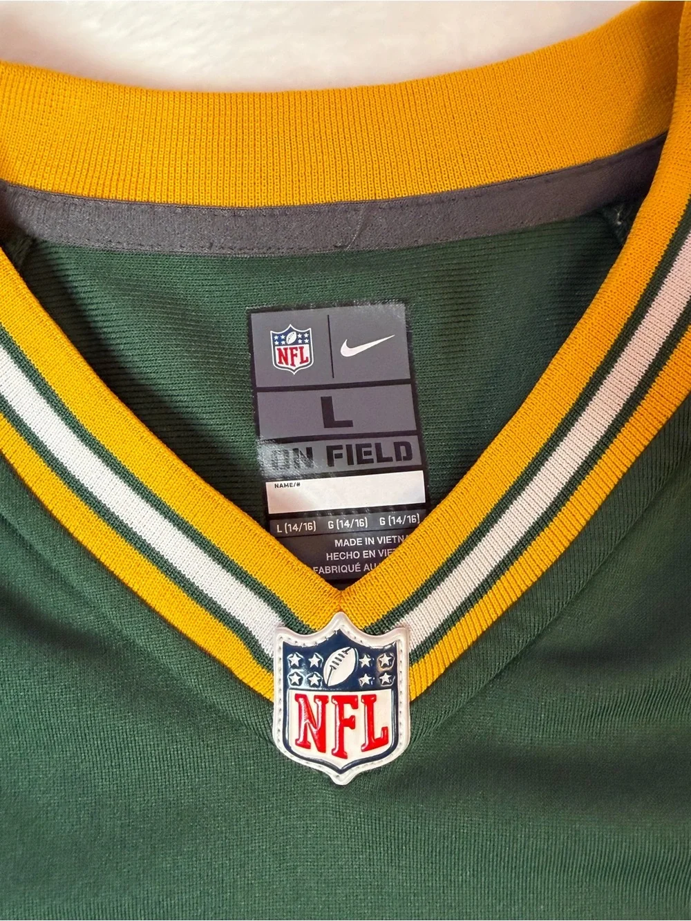 Nike Green Bay Packers Clay‎ Matthews #52 NFL Jersey Youth Large Green